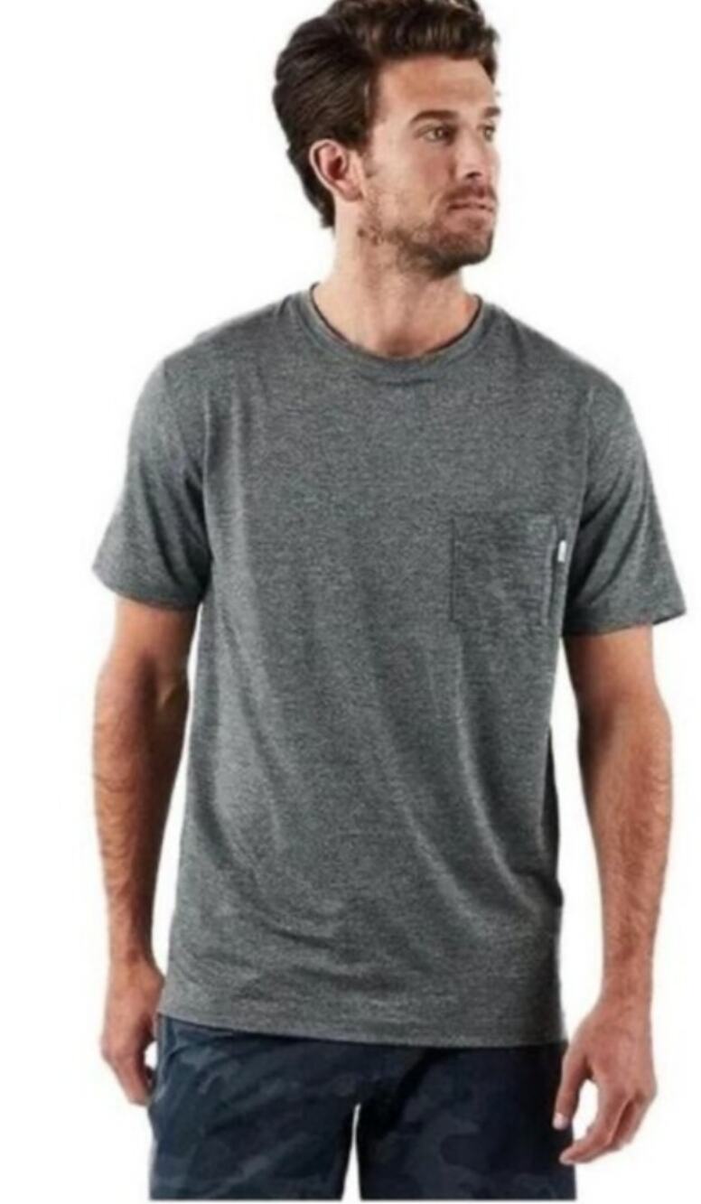 Vuori Tradewinds Heather Grey XL Performance Shirt Wicking Tee
